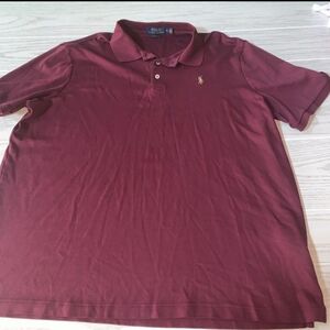 Polo by Ralph Lauren Men's Burgundy Polo Shirt